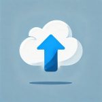 Cloud with arrow