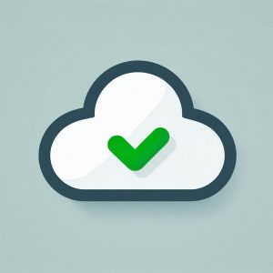 Cloud with checkmark