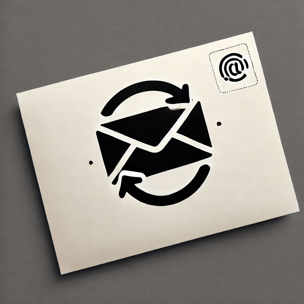 Envelope with Sync Arrows
