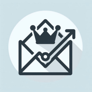 Envelope with a crown