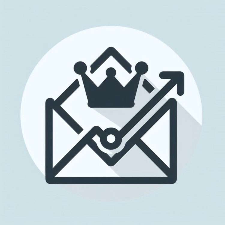 Envelope with a crown