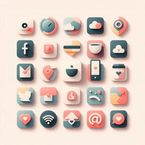 Social Media Icons Cluster