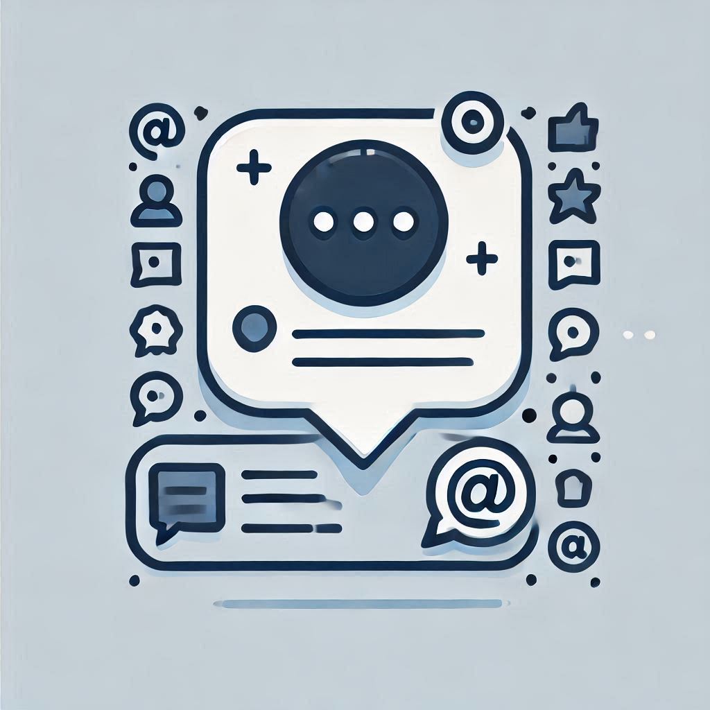 Social Post with Chat Bubble