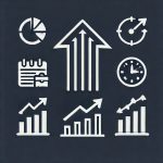 Upward arrow expanding chart