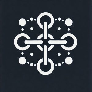 chain link or connected nodes in a network