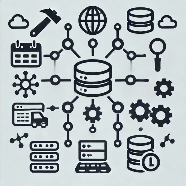 database icon linked to multiple tools