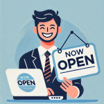happy business owner
