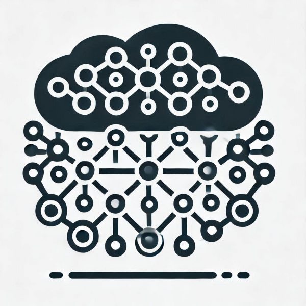 interconnected nodes within a cloud