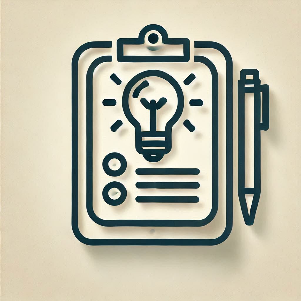 lightbulb or clipboard