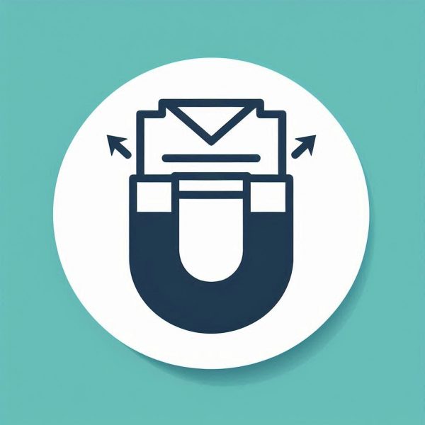 magnet attracting documents or an envelope