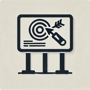magnifying glass over an ad