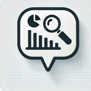 pie chart in a speech bubble