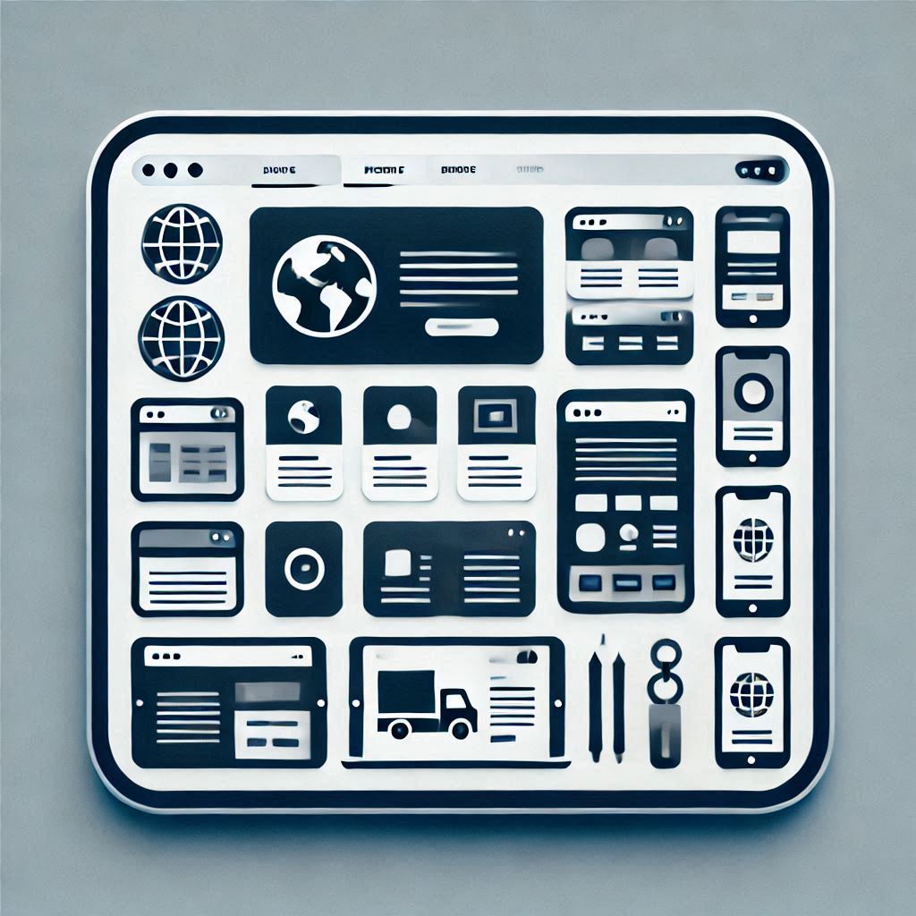 sleek website and branded materials