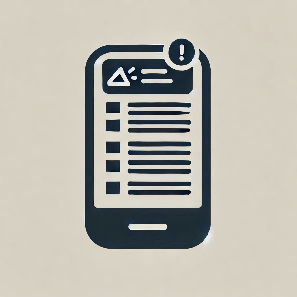 smartphone showing notifications