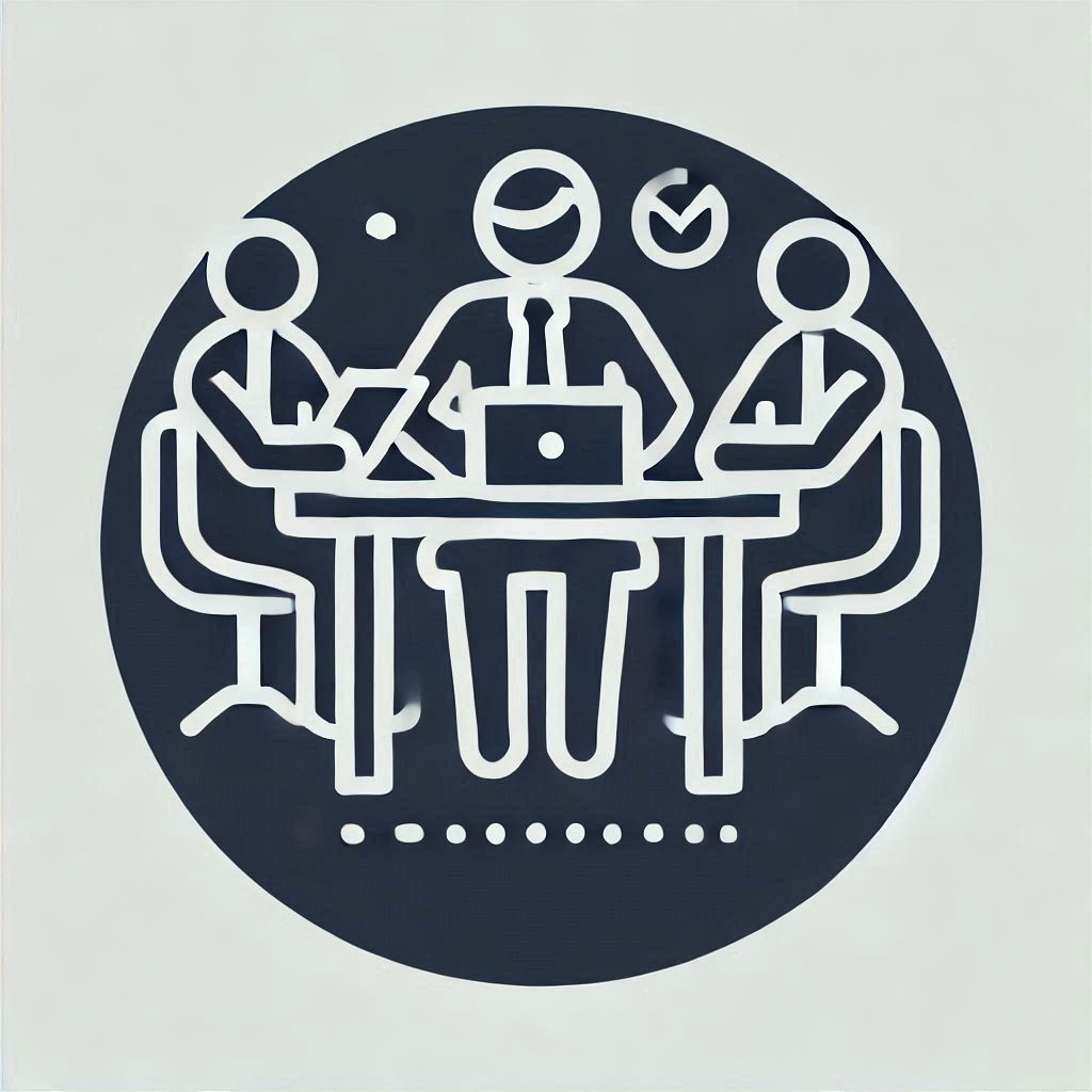 team collaborating at a desk