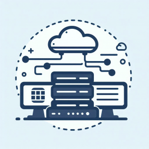 servers, a website, and cloud icons to represent hosting solutions.